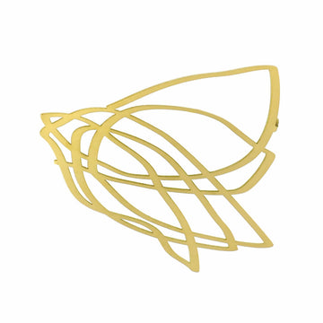 Annex Brooch - 22ct Matt Gold Plate - Bundle add-on - inSync design