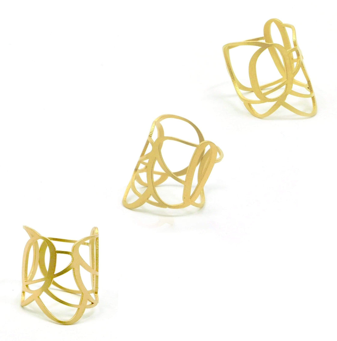 Atria Ring - 22ct Matt Gold Plate - inSync design