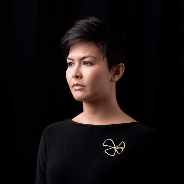 Bloom Brooch - 22ct Matt Gold Plate - inSync design