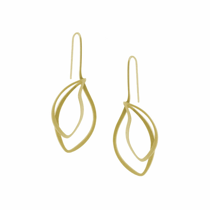 Bosket Earrings - 22ct Matt Gold Plate - inSync design