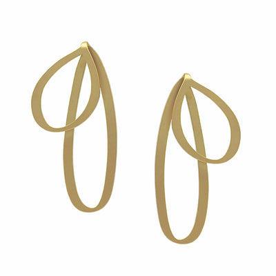 Bow Stud Earrings - 22ct Gold Plate - inSync design