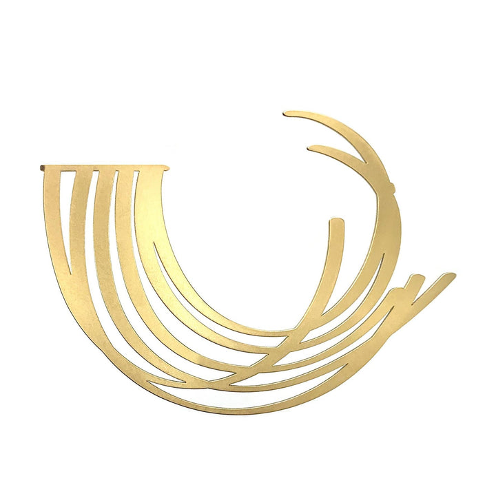 Breath Brooch - 22ct Matt Gold Plate - inSync design