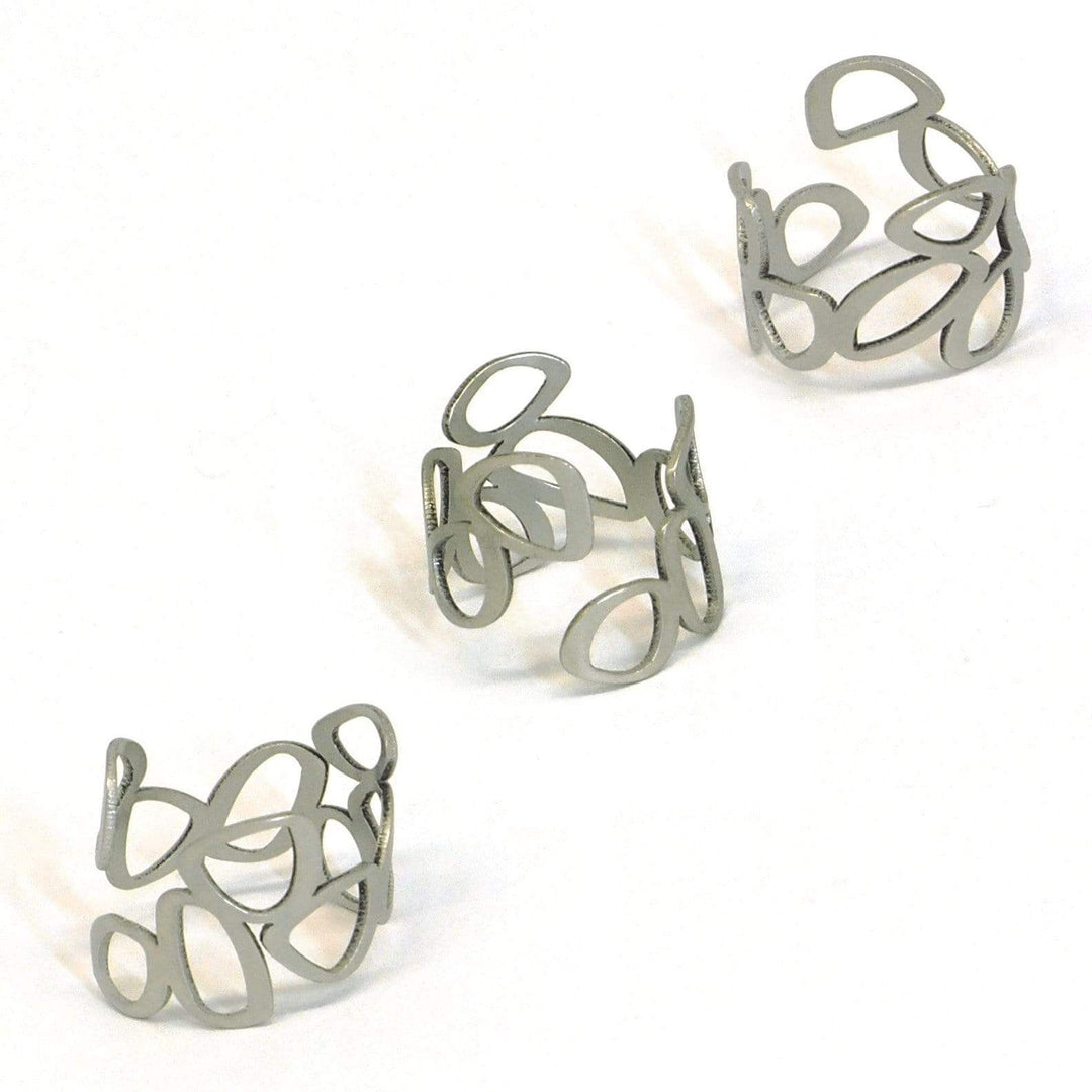 Clique Ring - Raw Stainless Steel - inSync design