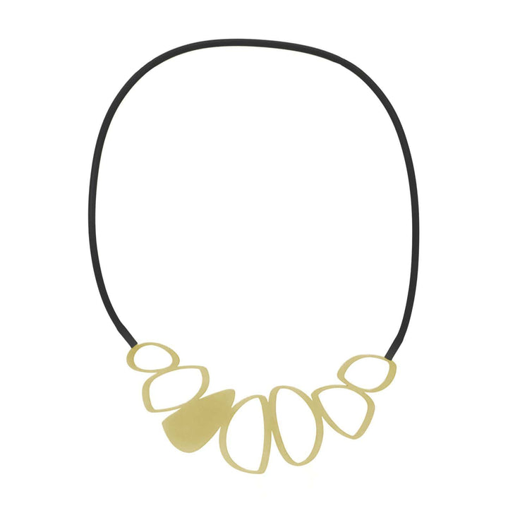 Cobble Necklace - 22ct Matt Gold Plate - inSync design