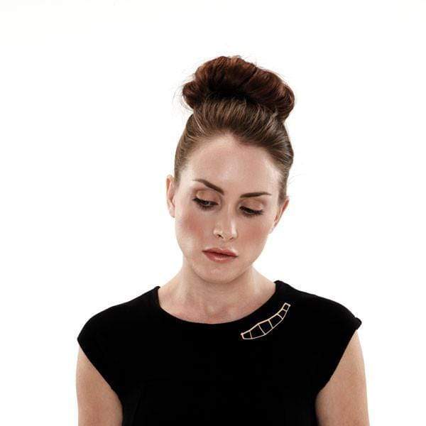 Cocoon Brooch - Claret - inSync design