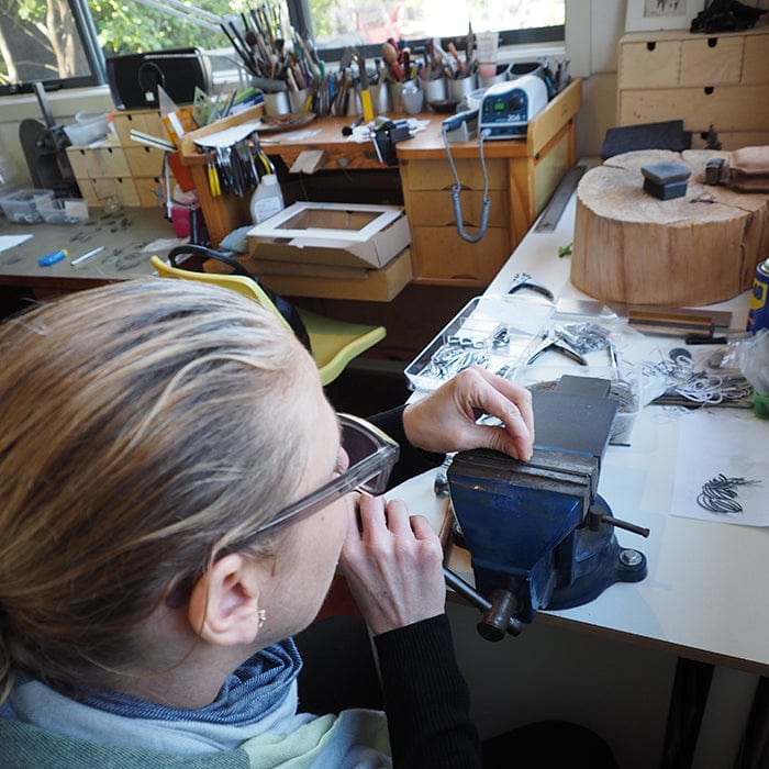 Cocoon Brooch - Cobalt - inSync design