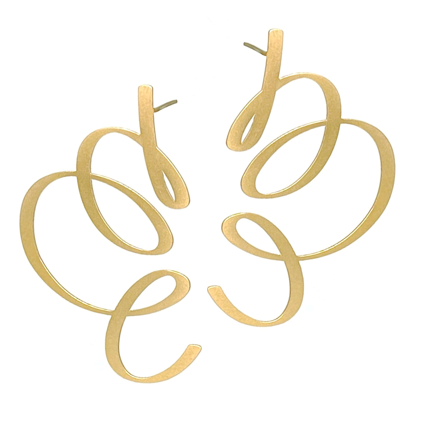 Collect Stud Earrings - 22ct Matt Gold Plate - inSync design