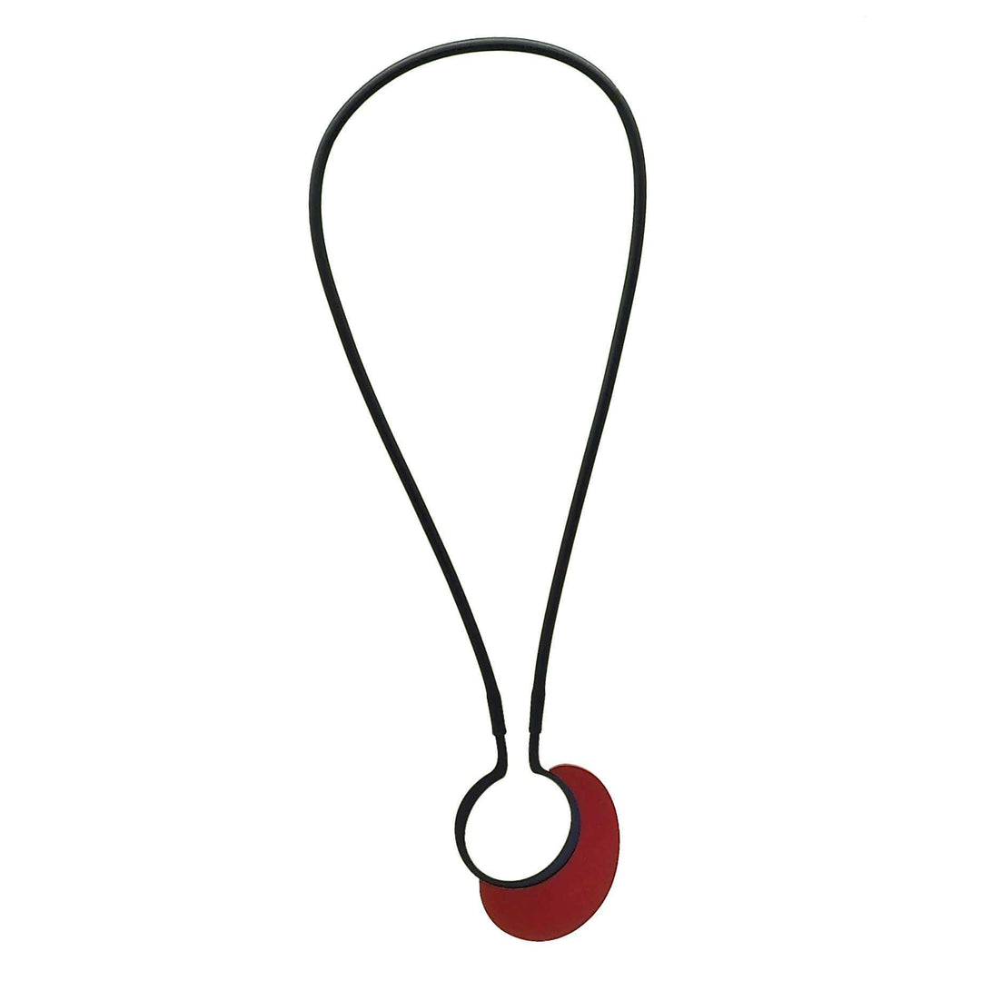 Contour Pebble Necklace - Ruby - inSync design