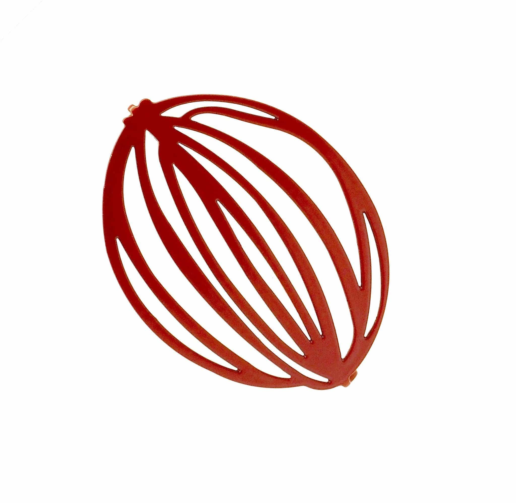 Get the Core Brooch Claret for statement wear inSync design