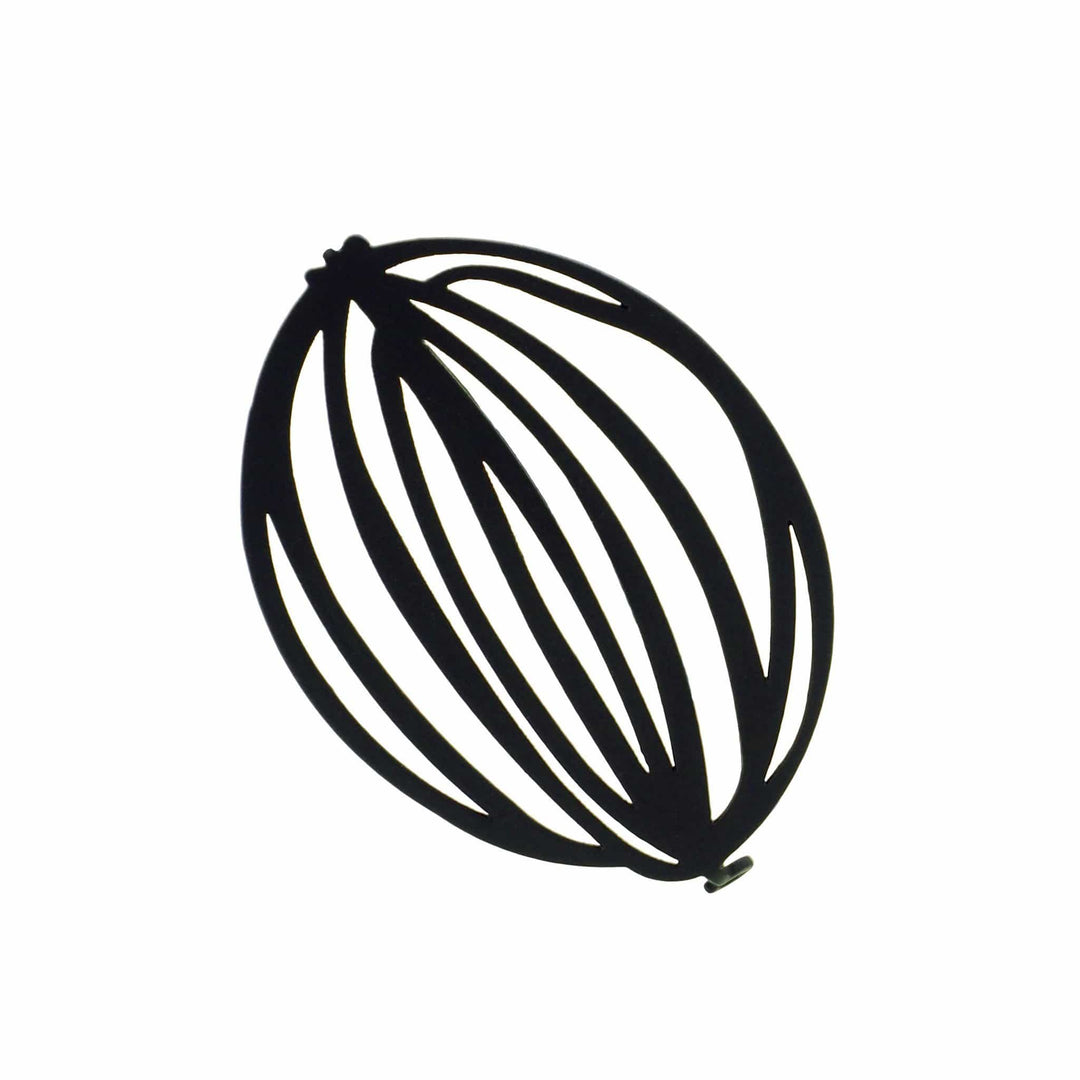 Core Brooch - Raw Stainless Steel - inSync design