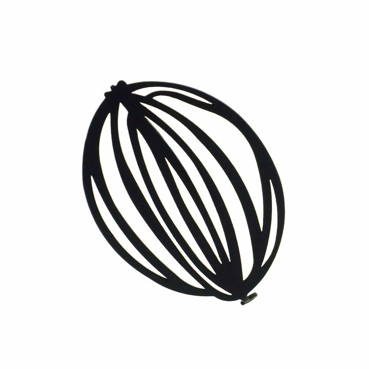 Core Brooch - Raw Stainless Steel - inSync design