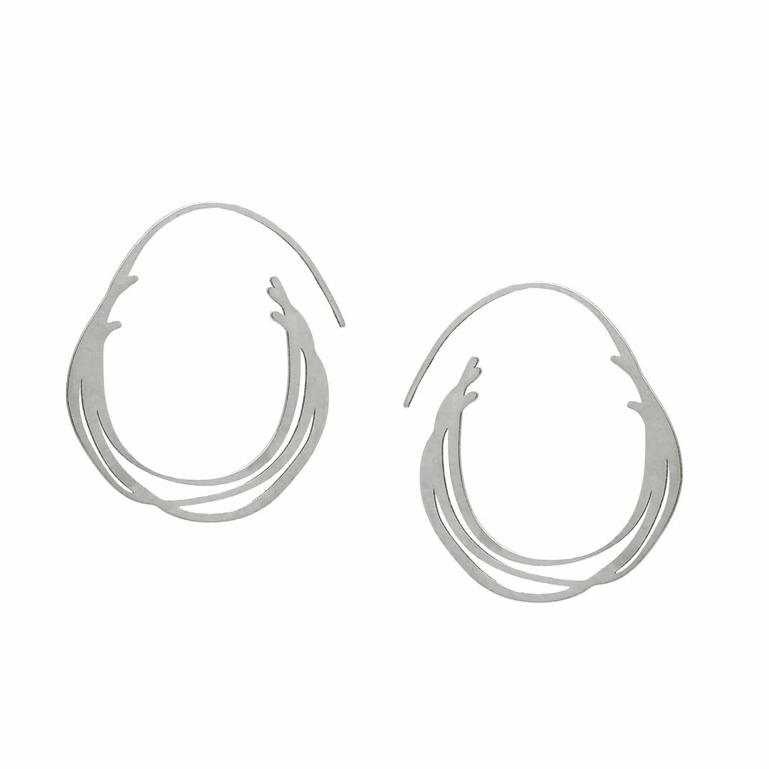 Creel Hoop Earrings - 22ct Matt Gold Plate - inSync design