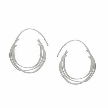 Creel Hoop Earrings - Matt Black Plate - Bundle add-on - inSync design