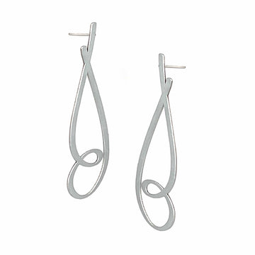 Crimp Stud Earrings - Raw Stainless Steel - Bundle add-on - inSync design