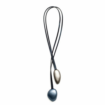 Double Pebble Necklace - Navy/ Stone - Bundle add-on - inSync design