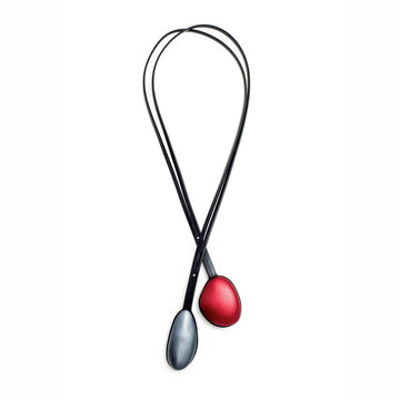 Double Pebble Necklace - Ruby/ Mauve - Bundle add-on - inSync design
