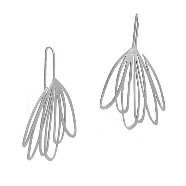 Ebb Earrings - Raw Stainless Steel - inSync design