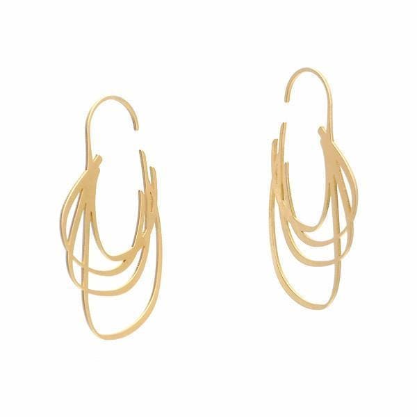 Echo Hoop Earrings - 22ct Gold Plate - inSync design