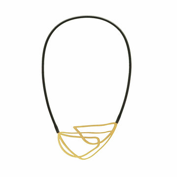 Entwine Necklace - 22ct Matt Gold Plate - Bundle add-on - inSync design