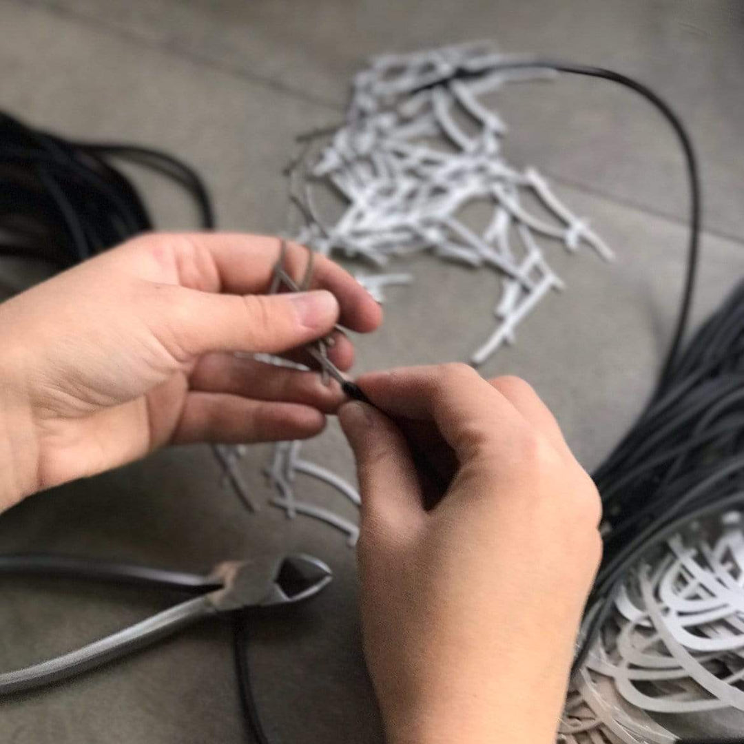 Entwine Necklace - Raw Stainless Steel - inSync design
