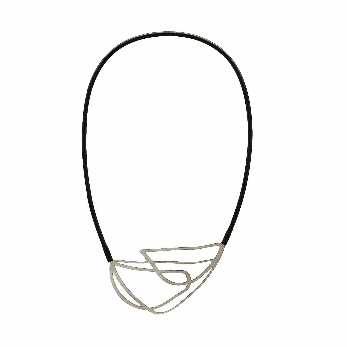 Entwine Necklace - Raw Stainless Steel - inSync design