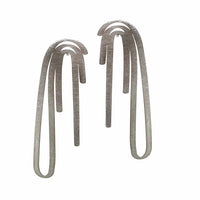 Flaunt Stud Earrings - Raw Stainless Steel