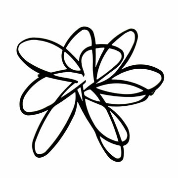 Flower Brooch - Black - Bundle add-on - inSync design