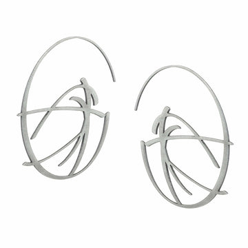 Flux Hoop Earrings - Matt Black Plate - Bundle add-on - inSync design