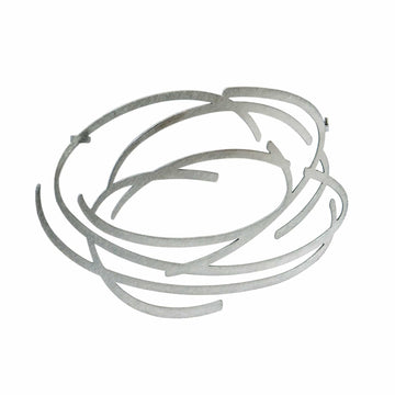 Gale Brooch - Raw Stainless Steel - Bundle add-on - inSync design