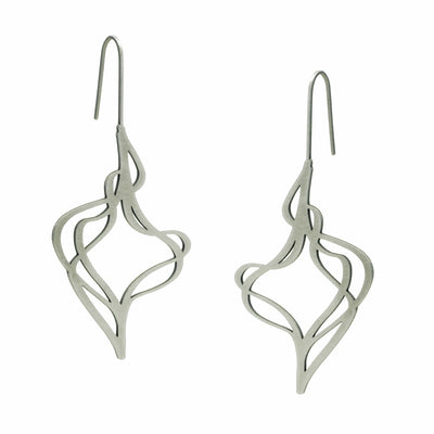 Glide Earrings - 22ct Matt Gold Plate - inSync design