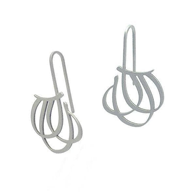 Helix Earrings - Raw Stainless Steel - inSync design