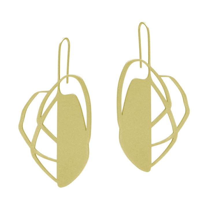 Inverse Earrings - Raw Stainless Steel - inSync design