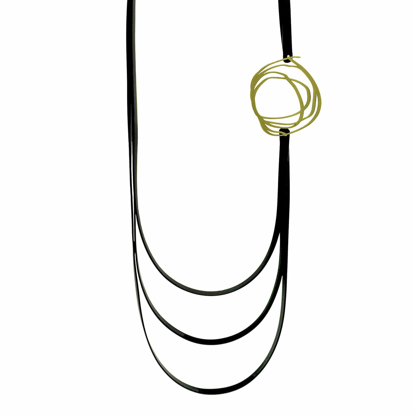 Journey Necklace - 22ct Matt Gold Plate - inSync design