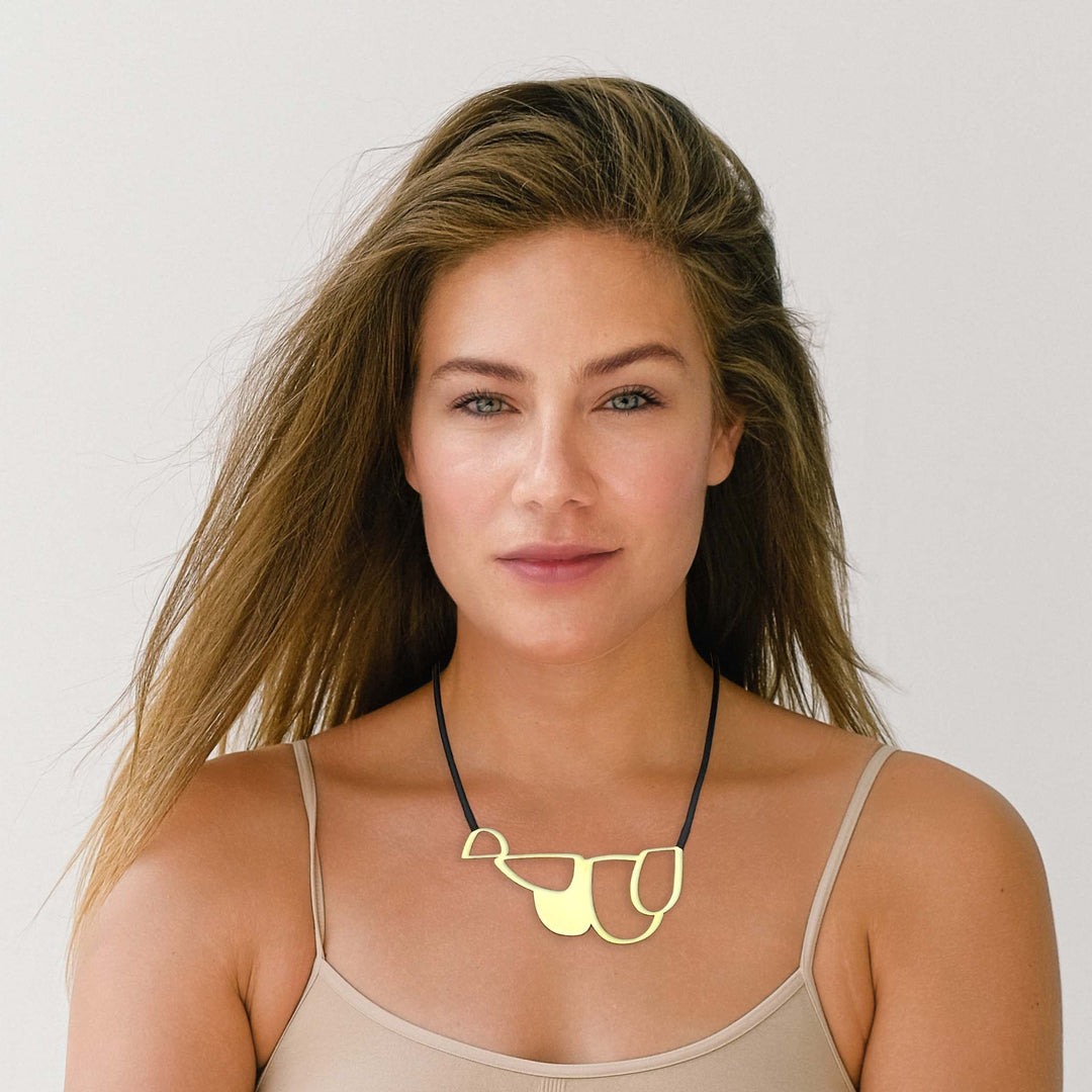 Lodge Necklace - 22ct Matt Gold Plate - inSync design