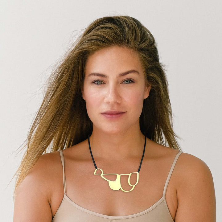 Lodge Necklace - 22ct Matt Gold Plate - inSync design