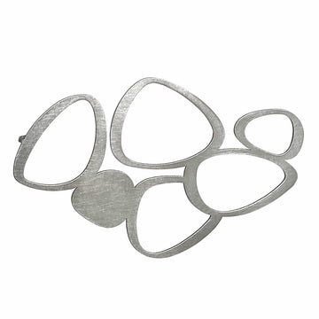 Merge Brooch - Raw Stainless Steel - Bundle add-on - inSync design