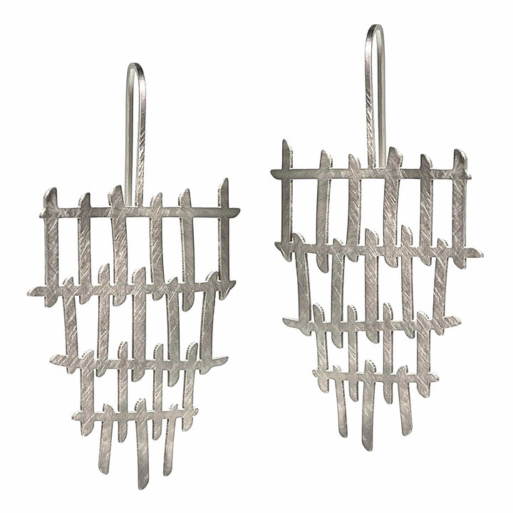 Mesh Earrings - 22ct Matt Gold Plate - inSync design