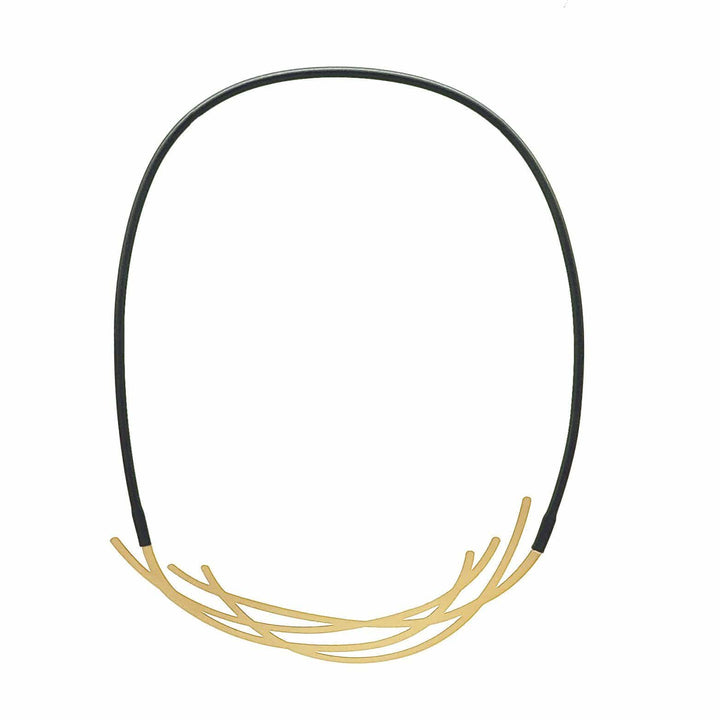 Nest Necklace - 22CT Matt Gold Plate - inSync design