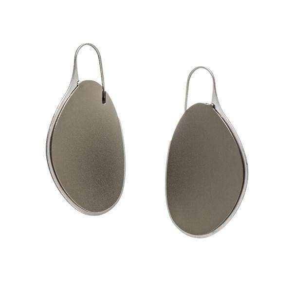 Pebble Earrings Large Frame - Stone - inSync design