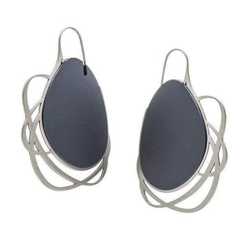 Pebble Earrings Large Multi Line - Mauve - Bundle add-on - inSync design