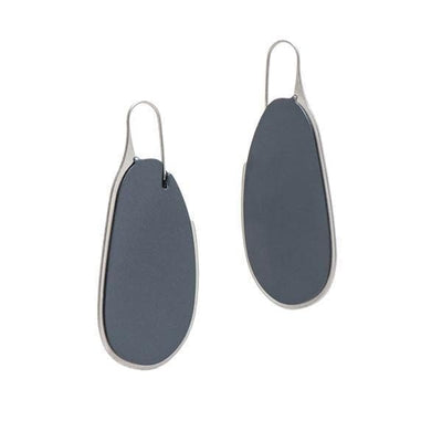 Pebble Earrings Long Frame - Navy - inSync design