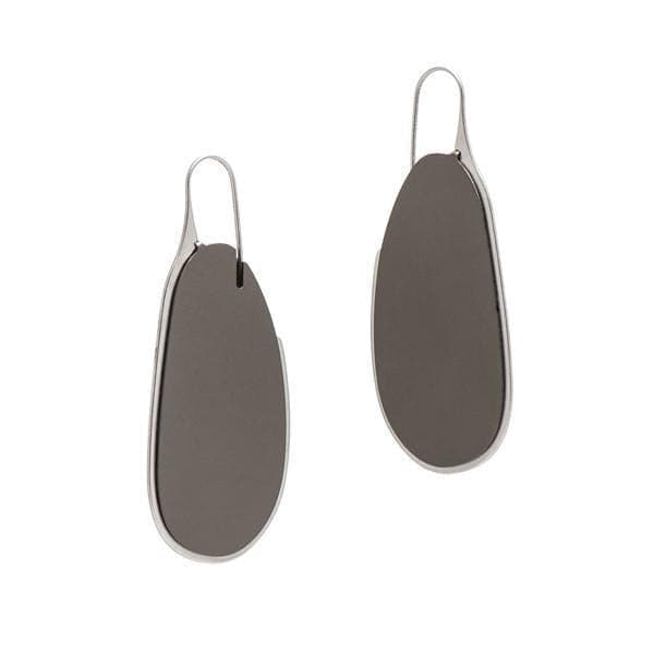 Pebble Earrings Long Frame - Ruby - inSync design