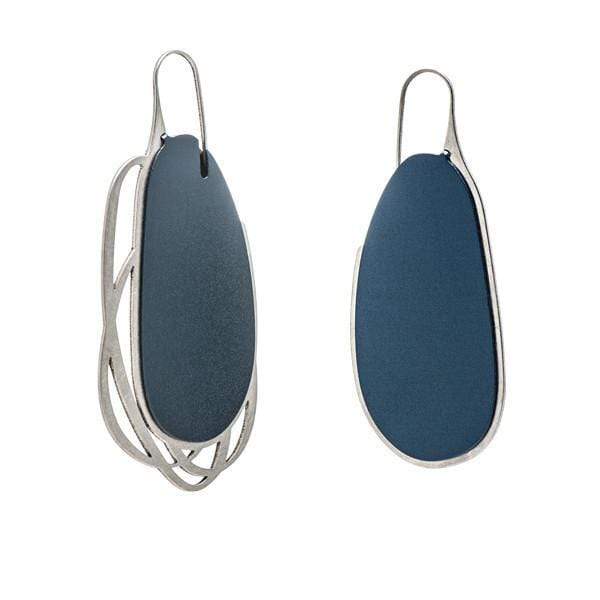 Pebble Earrings Long Mix - Navy - inSync design