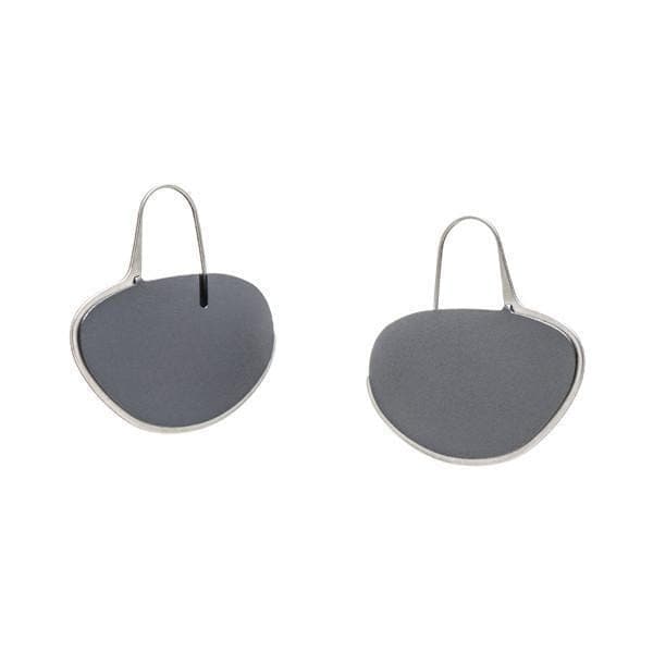 Pebble Earrings Medium Frame - Navy - inSync design