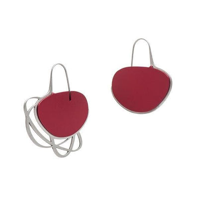 Pebble Earrings Medium Mix - Ruby - inSync design