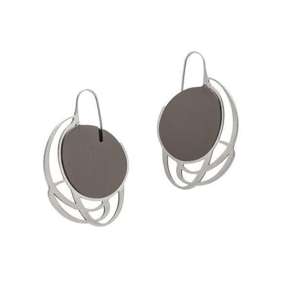 Pebble Earrings Small Multi Line - Stone - inSync design