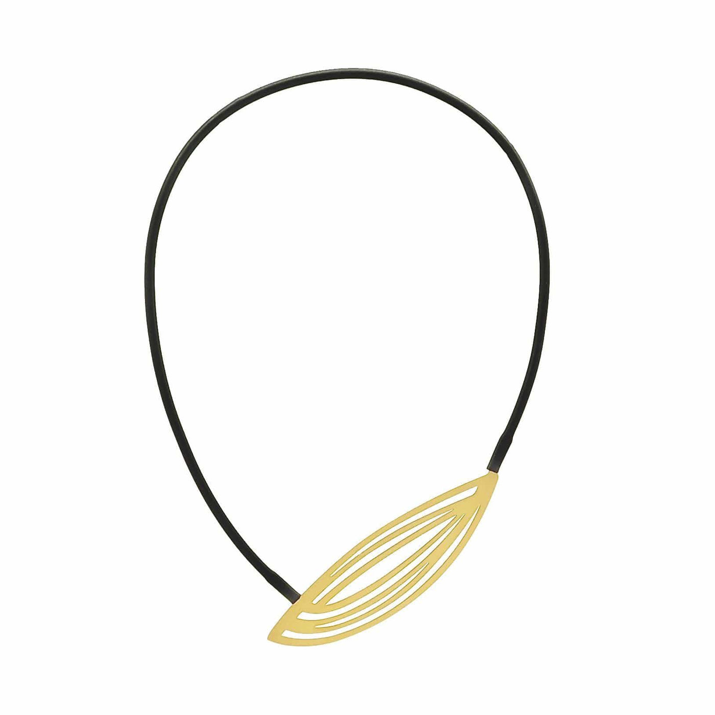 Pod Necklace - 22CT Matt Gold Plate - inSync design