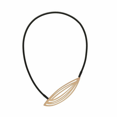 Pod Necklace - 22CT Matt Gold Plate - inSync design