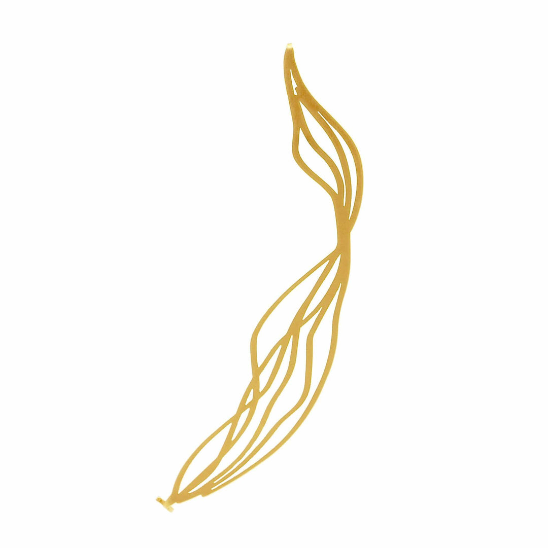 Rapids Brooch - 22ct Matt Gold Plate - inSync design