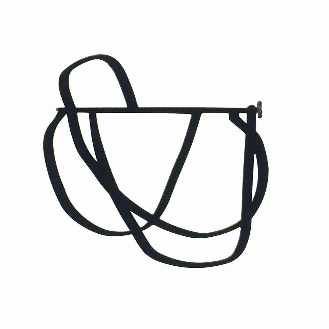 Reverie Brooch - Raw Stainless Steel - inSync design